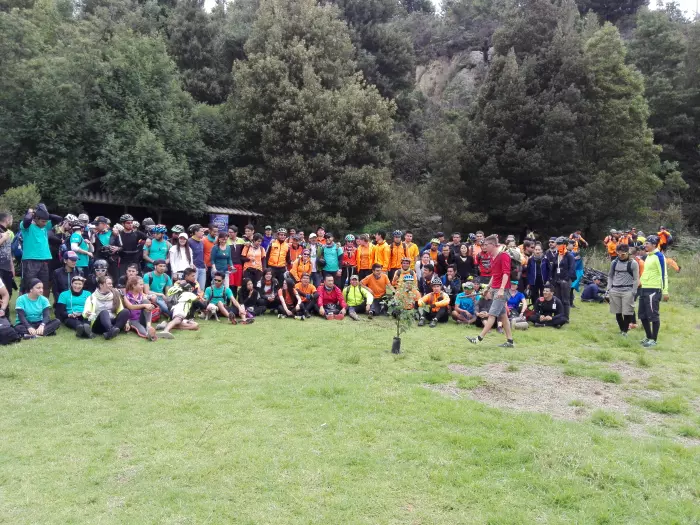 Al Colegio en Bici en Cota